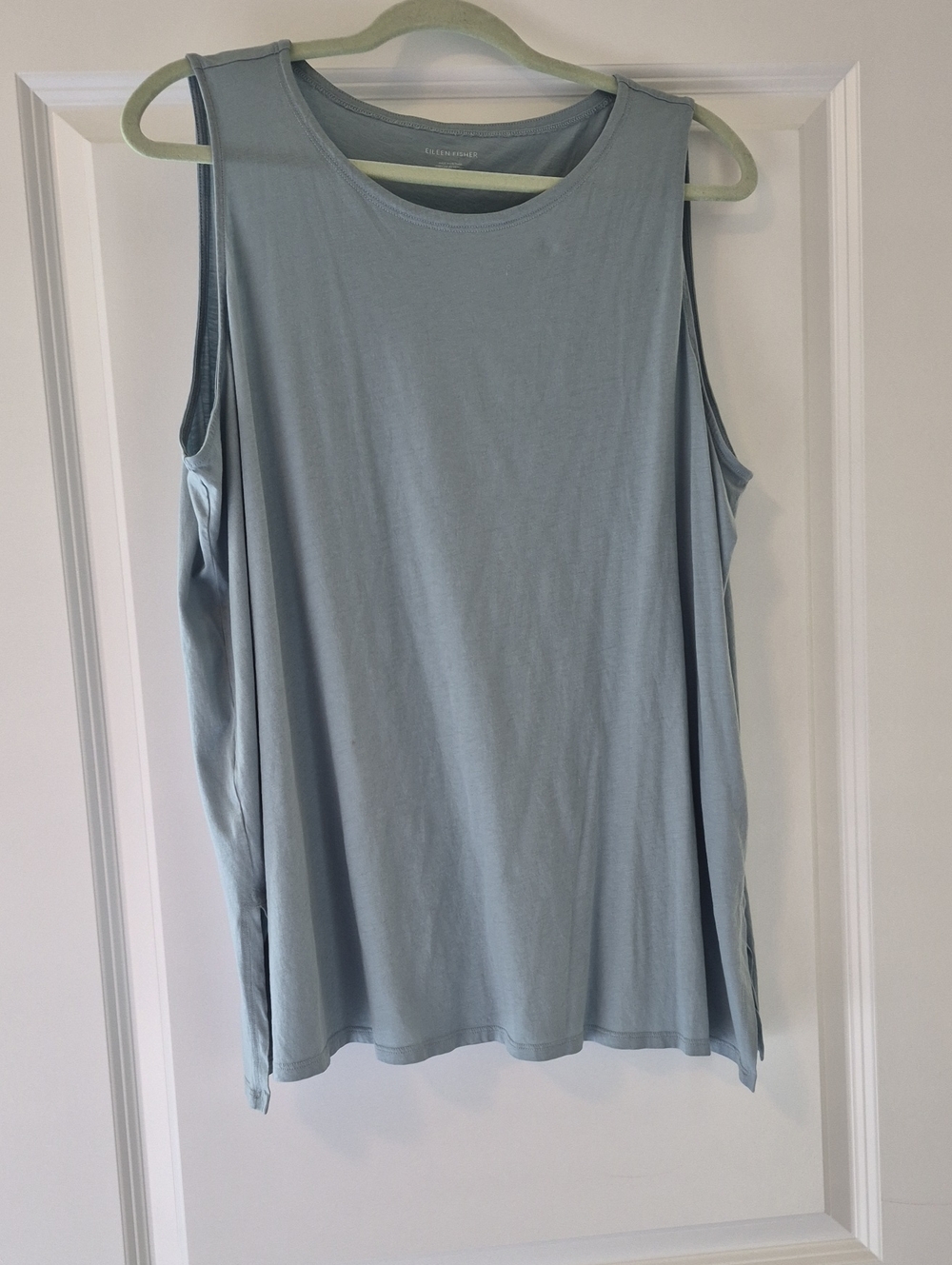 Eileen Fisher Light Blue Relaxed Tank Top